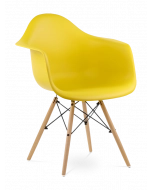 Eames DAW Chair Replica - Mustard & Beech Legs