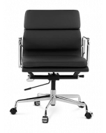 Eames EA217 Office Chair Replica - Black Leather