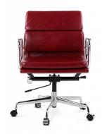 Eames EA217 Office Chair Replica - Red Wine Leather