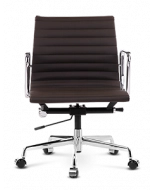 Eames Style EA117 Management Office Chair - Dark Brown Leather