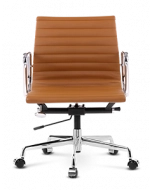 Eames Style EA117 Management Office Chair - Tan Brown Leather