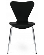 Jacobsen Series 7 Chair in Black Plywood - front