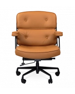 Limited Edition Eames ES104 Office Chair Replica in Tan Brown Leather