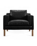 Mogensen 2211 Armchair Replica - black leather