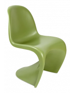 Panton Style S Chair - Green Plastic