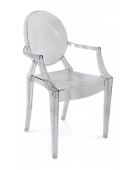 Starck Louis Ghost Chair Replica Front Angle