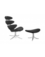 Volther Corona Chair & Ottoman Replica - front angle