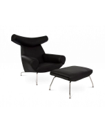 Wegner Style Ox Chair & Ottoman