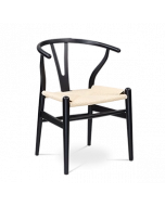Wegner Wishbone Chair Replica - Black Wood