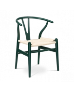 Wegner Wishbone Chair Replica - Dark Green Wood