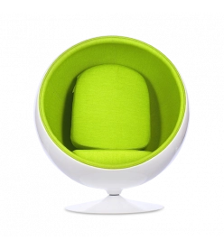 Eero Aarnio Ball Chair Replica - Lime Cashmere Wool