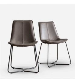 Bronshoj Leather Dining Chairs - Ember