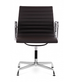 Eames EA108 Office Chair Replica -  Dark Brown Leather