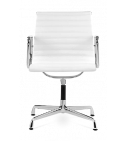 Eames Style EA108 Office Chair - White Leather