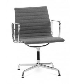 Eames EA108 Office Chair Replica - Grey Wool front angle