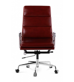 Eames EA219 Office Chair Replica - Red Wine Leather 