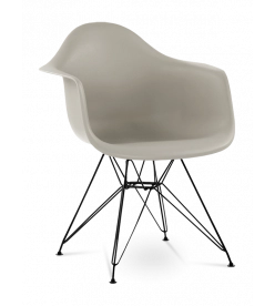 Eames DAR Chair Replica - Beige & Black Legs 