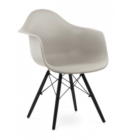 Eames DAW Chair Replica - Beige & Black Legs 