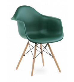 Eames DAW Chair Replica - Forest Green & Beech Legs 