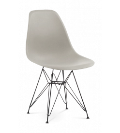 Eames DSR Chair Replica - Beige & Black Legs 