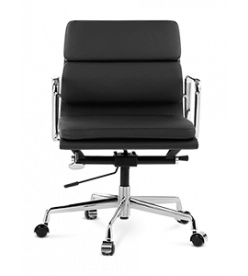 Eames EA217 Office Chair Replica - Black Leather