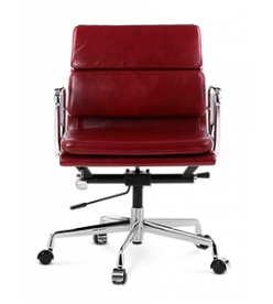 Eames EA217 Office Chair Replica - Red Wine Leather