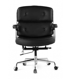 Eames Executive ES104 Office Chair Replica - Black Leather 