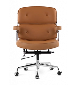 Eames Style Executive ES104 Office Chair - Tan Brown Leather