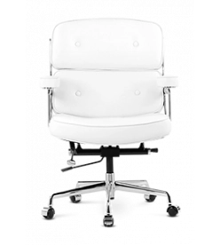 Eames Style Executive ES104 Office Chair - White Leather