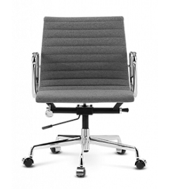 Eames Style EA117 Management Office Chair - Mid Grey Wool