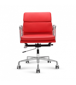 Eames Style EA217 Office Chair - Red Leather