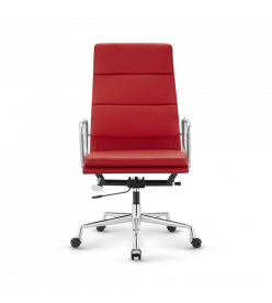 Eames Style EA219 Office Chair - Red Leather