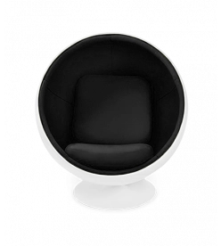 Aarnio Style Ball Chair - Black Wool