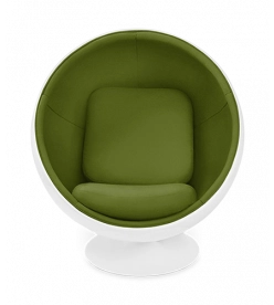 Aarnio Style Ball Chair - Green Wool