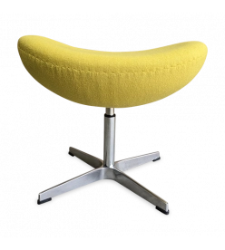 Jacobsen Style Egg Ottoman - Mustard Wool