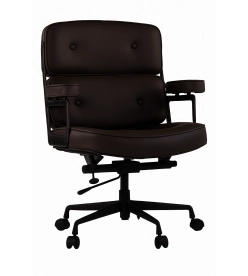 Limited Edition Eames Style ES104 Office Chair - Dark Brown Leather