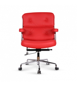 Eames Style Executive ES104 Office Chair - Red Leather