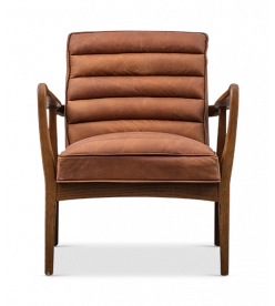 Holmen Armchair - Antique Brown Leather