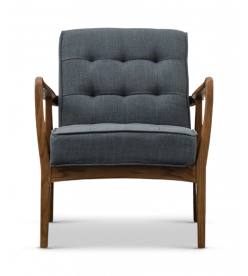 Husum Armchair - Dark Grey Linen