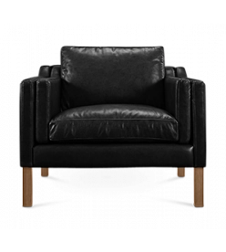 Mogensen 2211 Armchair Replica - black leather