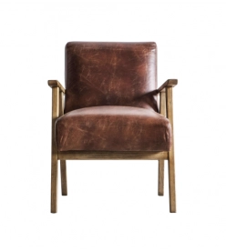 Nordhavn Armchair - Vintage Brown Leather