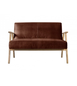 Nordhavn Sofa Two Seat - Vintage Brown Leather