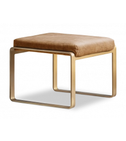 Orestad Foot Stool - Ochre Fabric