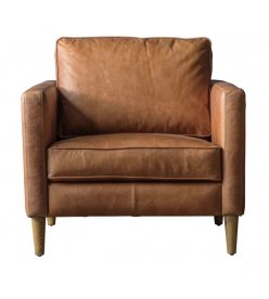 Osterbro Armchair - Antique Brown Leather