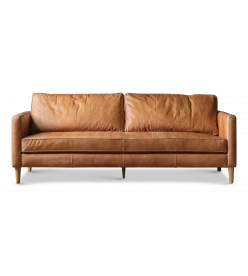 Osterbro Sofa Three Seat - Antique Brown Leather