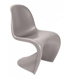 Panton S Chair Replica - Mid Grey Plastic