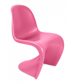 Panton Style S Chair - Pink Plastic