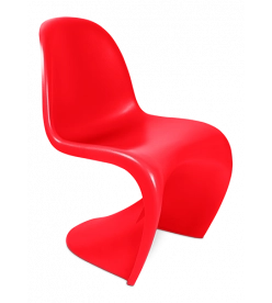Panton Style S Chair - Red Plastic