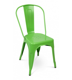 Pauchard Style Tolix Chair - Green Steel