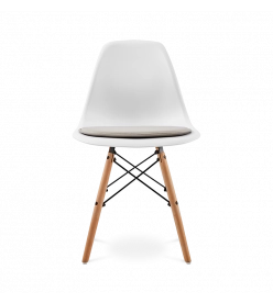 Eiffel Chair Seat Pad Cushion in Beige - chair & cushion